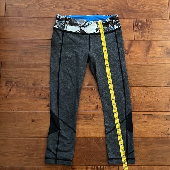 Women Lululemon Cropped Leggings Size 6 Gray - Picture 9 of 13